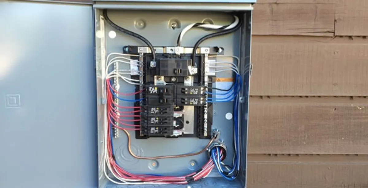 electrical panel upgrade service featuring newly installed electrical panel wired by licensed electricians in Stockton, CA
