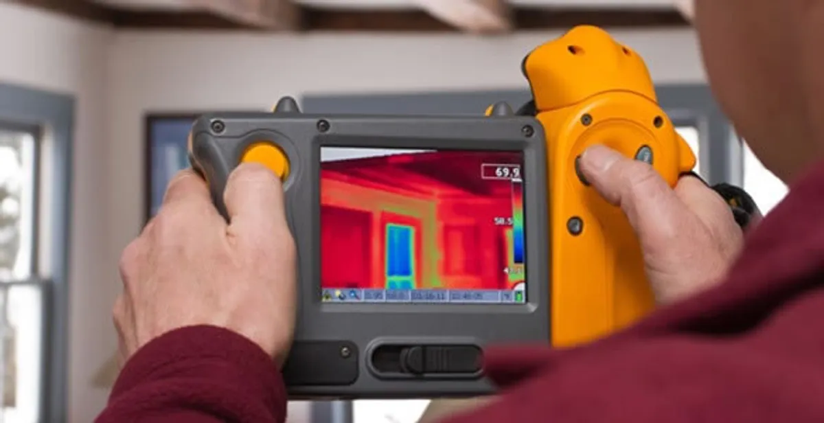 home energy audit service capturing thermal readings to analyze insulation and electrical efficiency in Stockton, CA